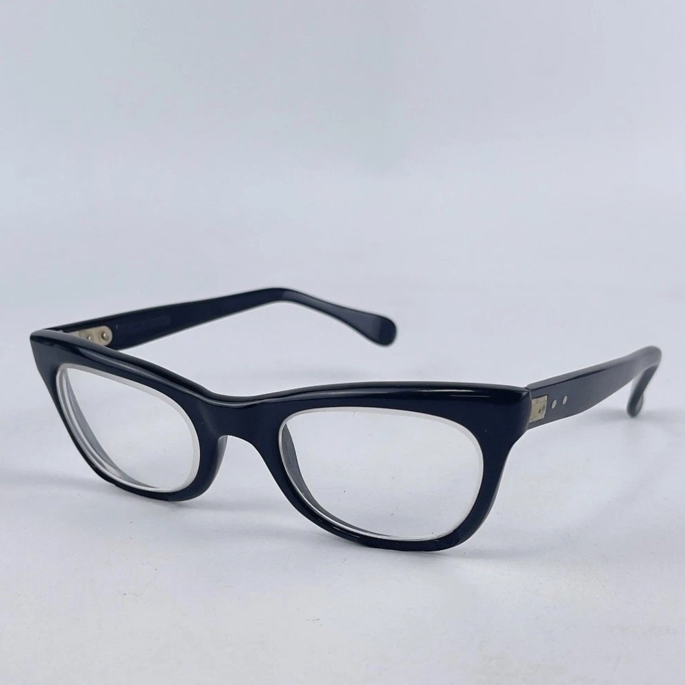 Swank Unisex Adults Eyeglasses Frame Black Plastic Full Rim Cat Eye 45-20-130 mm